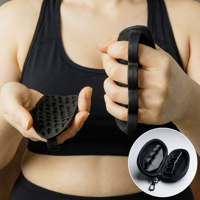 셀클릭 굳은살 방지 간편 착용 피트니스 팜가드 헬스 장갑, 1세트, 블랙