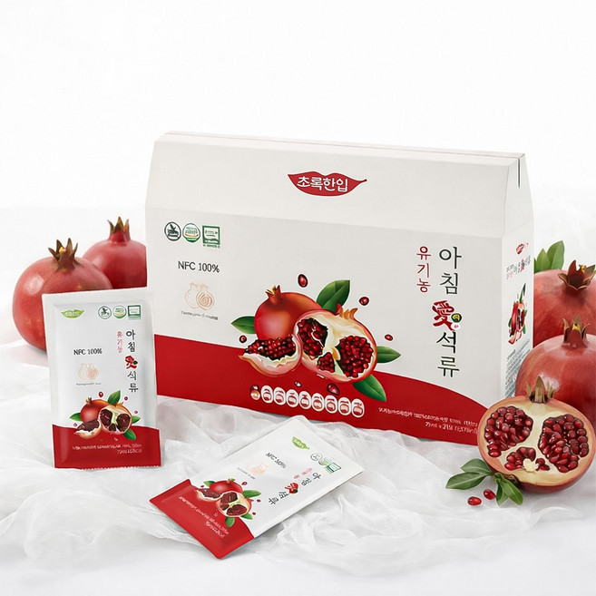유기농 아침애석류 (선물박스), 21개, 75ml
