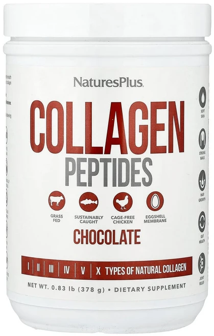 네이쳐스플러스 콜라겐 펩타이드 초콜릿 맛 378g(0.83lb), 1개 - 쿠팡