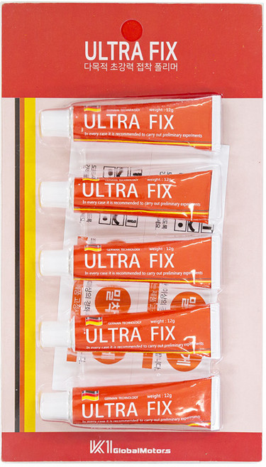 울트라 픽스 MS폴리머 성분 초강력 무타공 스파이더 접착제 12g 5개, 1세트