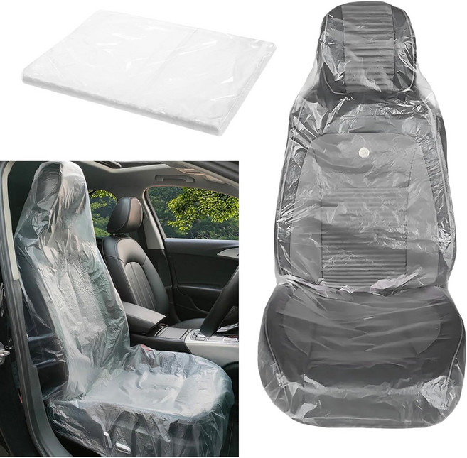 차량용 일회용 보호 비닐 커버 차량 일회용방수시트 145*80, 30개, 투명해요