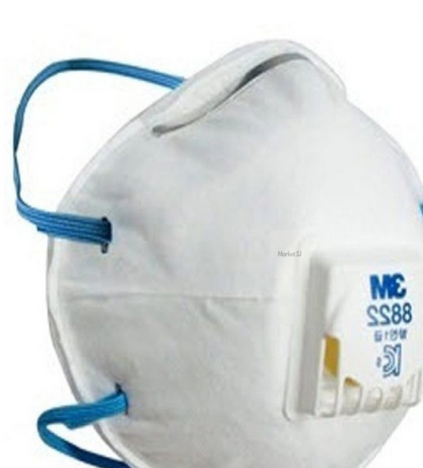 마켓에스제이 3M 방진마스크 8822 방역, 1개, 백색