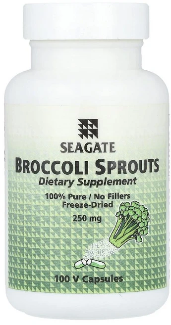 Seagate 브로콜리 새싹 250mg 베지캡슐 100정 Broccoli Sprouts, 1개 - 쿠팡