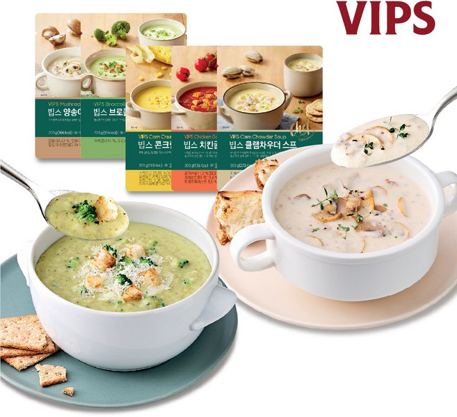 빕스 스프 5종 세트 (1팩당 200g), 10개, 200g