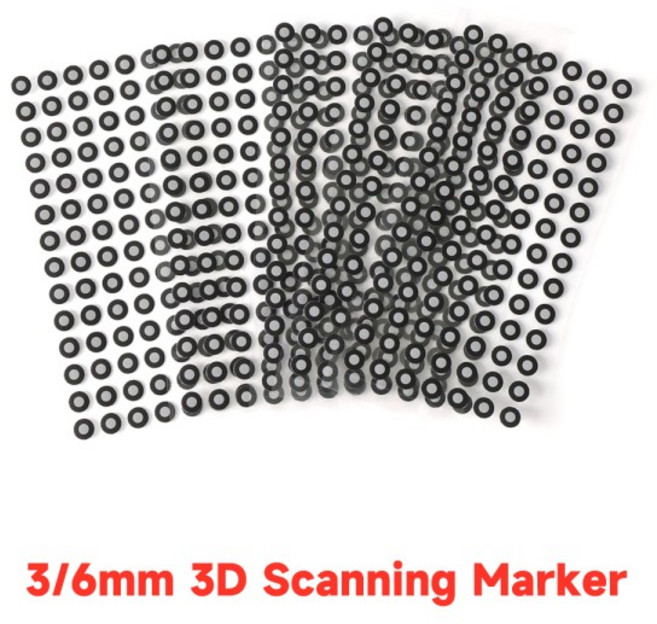 Creality 3/6mm 3D 스캐닝 마커 CR-Scan Otter용 추적 도트 참조 포인트, 01 6mm