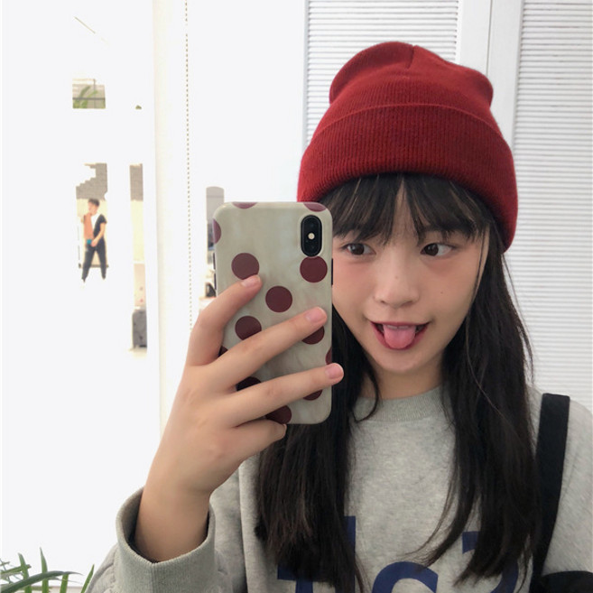 미즈코스 형광 비비드 비니 스타일 두건 캐쥬얼 패션 반다나 모자