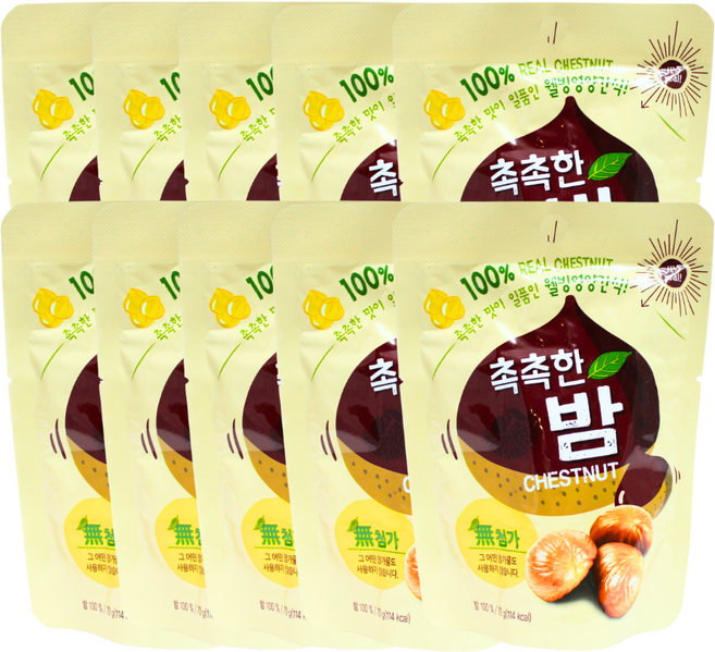 촉촉한 밤, 70g, 10개