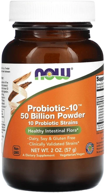 나우푸드 프로바이오틱-10 파우더 500억 57g(2oz)(1g당 500억), 57g, 1개 - 쿠팡