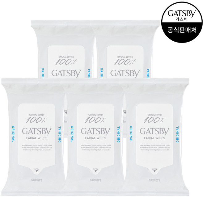 [맨담] 갸스비 훼이셜 페이퍼 쿨 타입 15매, 5개