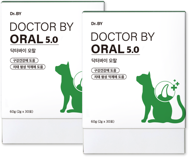 닥터바이 오랄 고양이 구강 영양제 치태 입냄새 케어, 2세트
