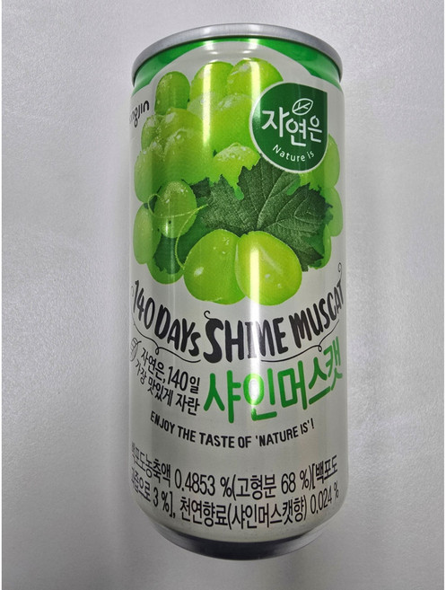 웅진 자연은 샤인머스캣 180ml 60캔, 60개