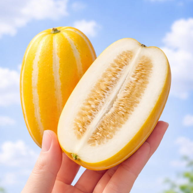 [꿀당도보장] 아삭달콤 성주 참외 농장직배송, 1박스, 혼합과 5kg