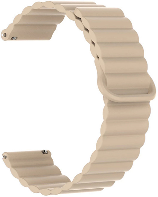 Garmin Forerunner 雙色矽膠磁吸錶帶, 1個, 奶茶色,22mm