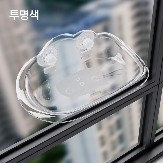 유리 흡착식 고양이 해먹 창문 벽걸이형 캣 선반 사계절 사용 휴식 침대, 투명색