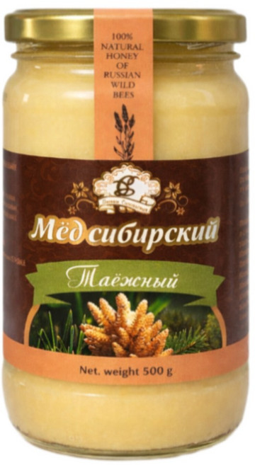 시베리아 타이가꿀 세계5대 명품꿀 러시아 알타이 토종 야생화 숙성 수입 자연산 벌꿀, 500g, 1개, 꿀박스 선택안함, 쇼핑백 선택안함