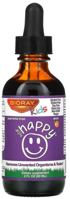 Bioray 바이오레이 키즈 어린이 NDF 해피 리무브 톡신 복숭아맛 60ml 레드클로버, 1개 - 쿠팡