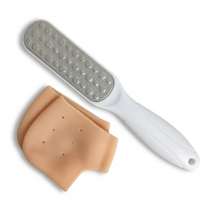 로롱코코 양면 스테인리스 발각질제거기, 50g, 1개, 1개입