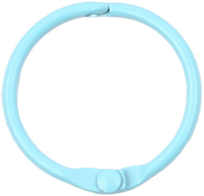 오픈오링30mm 바인더링 오픈키링 열쇠고리 부자재 재료 만들기 메모장, 50개, 오픈오링30(7번 블루)