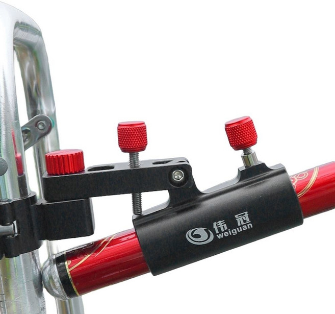 낚시좌대 클램프 민물 뒤꽂이 헤라 받침틀 트레이 80x80 선상 휴대용 9발 섶다리, 포대 구경 21mm 그레이