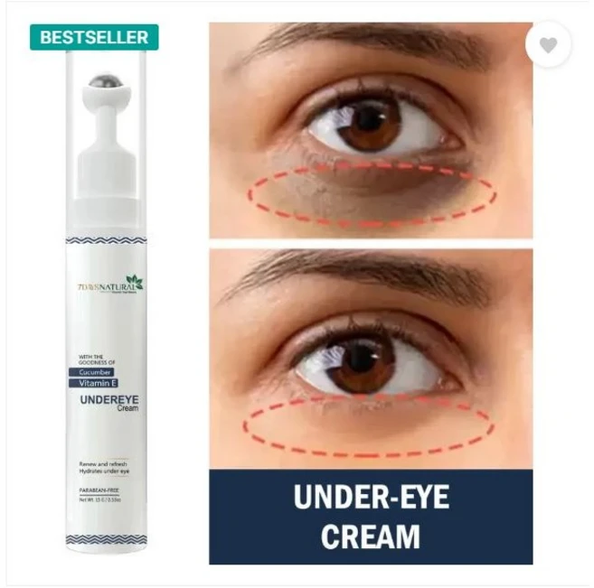 7days natural Eye Cream with Vitamin E Puffy Eyes & Wrinkles, 1개, 15g - 쿠팡