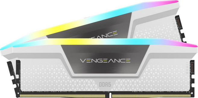 커세어 벤전스 RGB DDR5 RAM 32GB (2x16GB) 6000 CL36 Intel XMP iCUE 호환 컴퓨터 메모리 화이트 (CMH32GX5M2E6000C36W), 32GB (2x16GB)_White, 리벤저 16G x2 DDR5, 1개