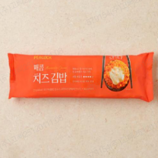 피코크 매콤치즈김밥, 아이스팩 포장, 230g, 1개