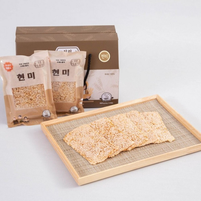 친절한탄씨 (착한누룽지) 현미 백미 찹쌀 흑미 보리 누룽지 600g 현미누룽지 찹쌀누룽지 흑미누룽지, 현미누룽지600g
