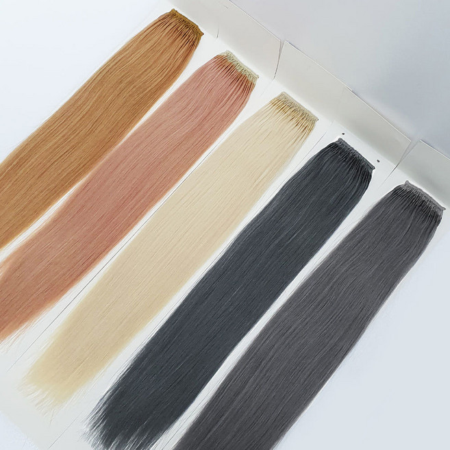 프리티레이디 인모 스킬땋기 붙임머리 22인치 200가닥 한팩 땋기 유팁 붙임머리 피스 옴브레 발레아쥬 브릿지 헤어피스 인모피스 붙임머리 리터치 연장 헤어재료, #1, 1개