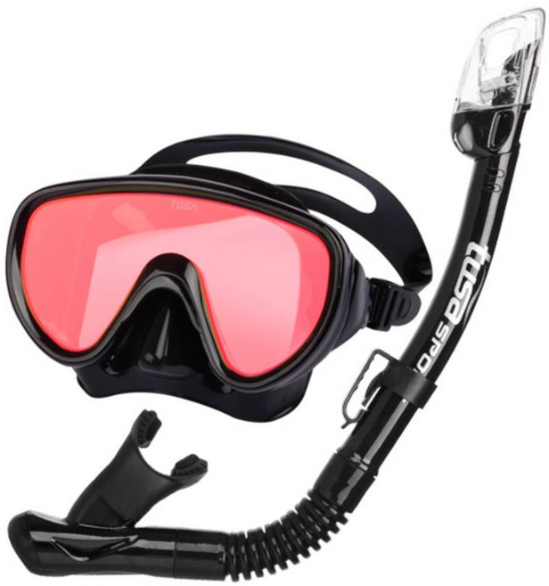 투사 성인 마스크 스노클 세트 UC-1625MQB, BKB