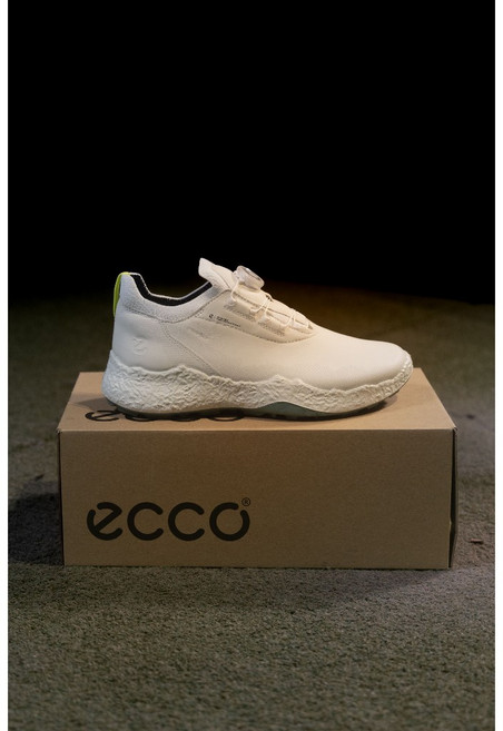 ECCO GOLF BIOM H5 GORE-TEX 防水運動鞋, 白綠,26.5cm, 1個