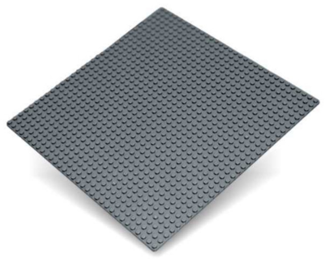相容樂高 32x32 積木底板, 深灰, 1個