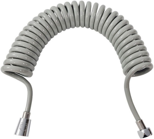 철물팩토리 황동 스프링 호스 꼬불이 샤워기호스, 그레이, 3m