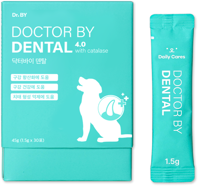 닥터바이 덴탈 강아지 구강 영양제 구강 항산화 건강 치태 구취 개선, 30회분, 구강/치석관리, 1세트