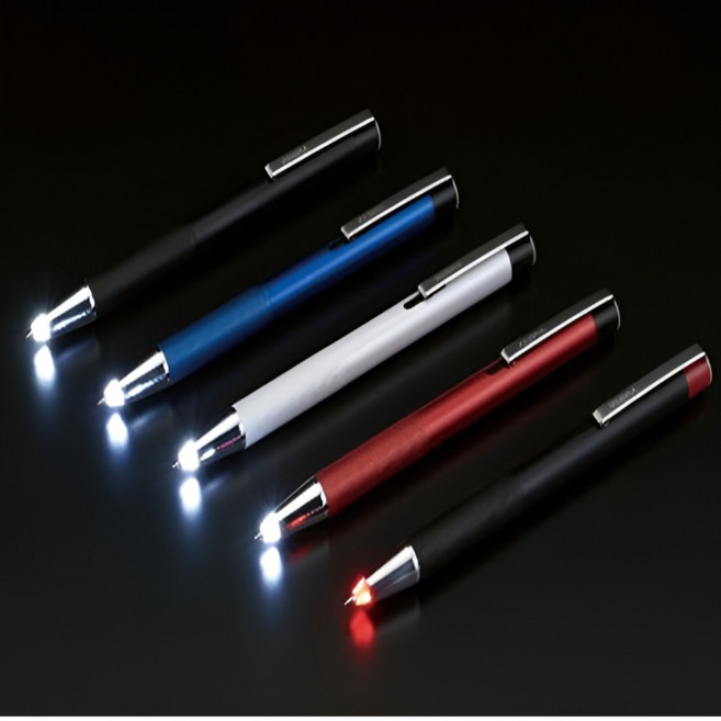 [제브라] 라이트라이트 LED 볼펜 0.7mm P-BA96, 블루, 1개