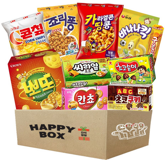 으쓱몰 인기과자 종합선물세트 어린이날 가정의 달 어버이날 스승의 날 선물, 1세트, 10종 2호