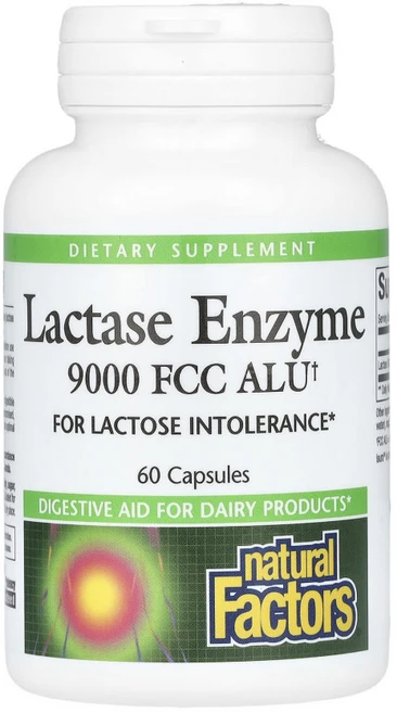네추럴팩터스 락타아제 효소 엔자임 9000 60캡슐 락테이스 유당분해효소 Lactase, 성인남녀공용, 알약/캡슐, 1개, 60정 - 쿠팡