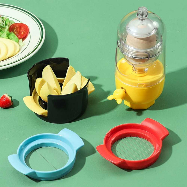 에그믹서 믹서 스윙어 만들기 샐러드 달걀 우주선 핑크+계란 슬라이서, 그린+계란 슬라이서