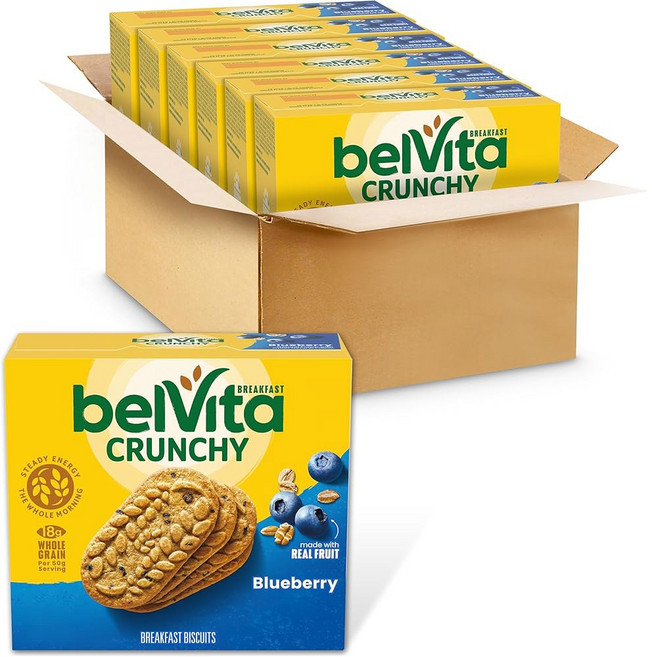 Belvita 초콜릿 쿠키 벨비타 아침용 비스킷 총 30팩 6박스 팩당 4개, 929.86g, 1개
