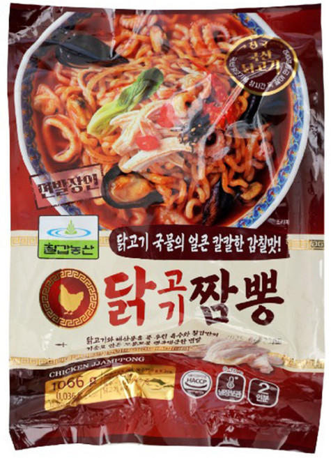 칠갑 닭고기짬뽕 1066g 4개, 1.066kg