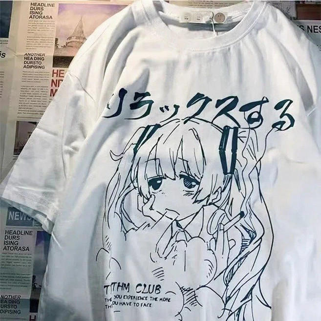 하츠네미쿠굿즈 애니티셔츠 보컬로이드 카가미네 렌 아즈사와
