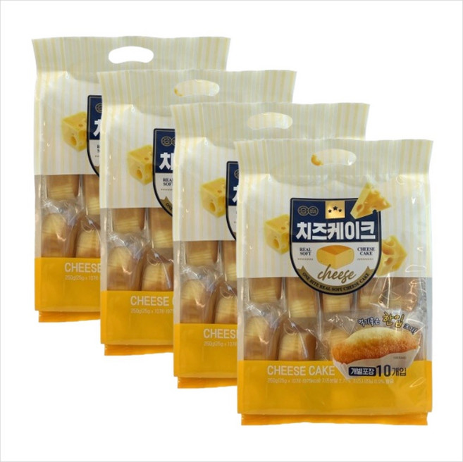 키즈웰 치즈케이크, 4개, 250g