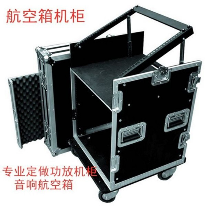 음향 장비 하드케이스 공연 무대 스피커 항공박스 콘솔믹서 바퀴 이동 보관랙, 10u단일레이어이중도어내부높이45cm