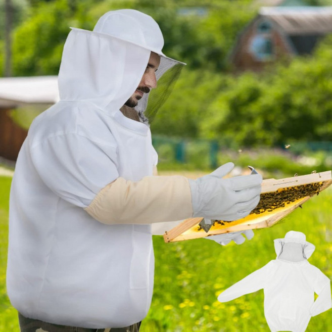 망사형 작업복 산림 양봉옷 벌초 상의 방충복 보호복, 1개