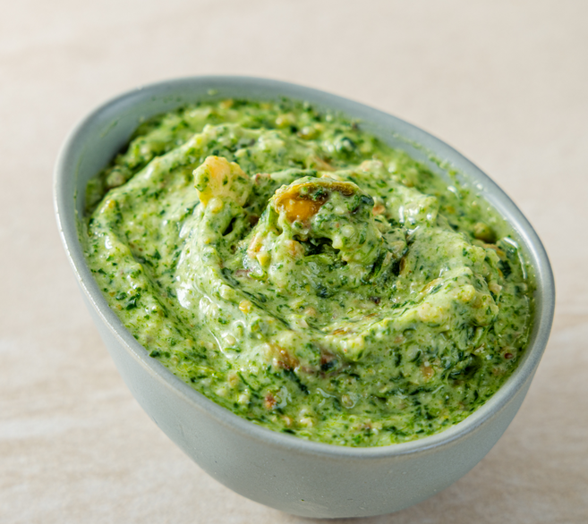 믹스보틀 시금치 크리미 소스 피스타치오 스프레드 캐슈넛 바게트 빵, 2개, 250g