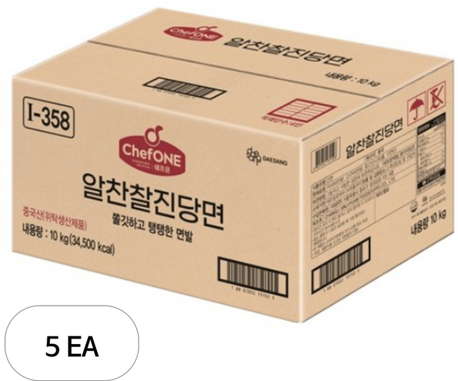 쉐프원 알찬 찰진 당면, 10kg, 5개