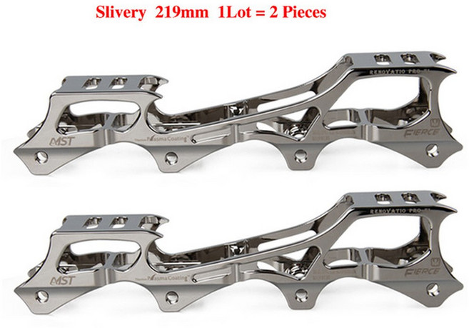 로커 타입 인라인 6019 바나나 베이스 알루미늄 스케이트 프레임 락킹, Silver 219mm, 1개