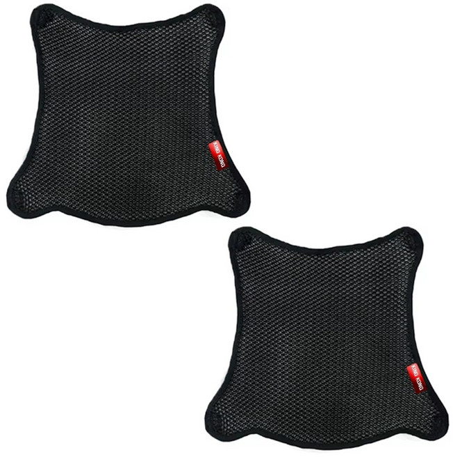 킹콩 범용 오토바이 3D 메쉬 통풍 쿨시트, 2개, 블랙