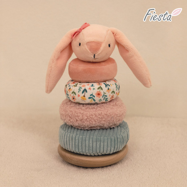 피에스타 우드&패브릭 링쌓기 토끼, 1세트, 단품
