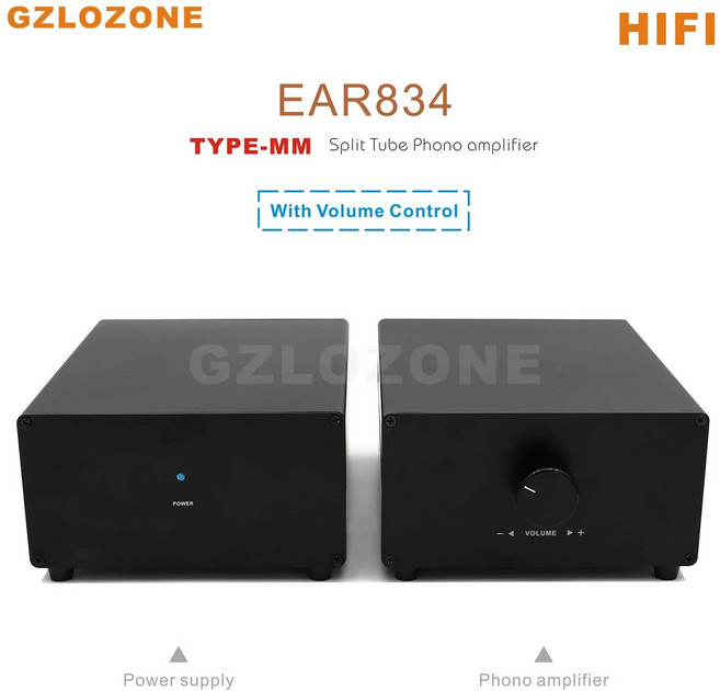호환 HIFI 분할 유형-MM ECC83 튜브 포노 증폭기 베이스(볼륨 조절 기능 포함), [02] BLACK, [02] 230V Without tube, BLACK+230V Without tube, 6) BLACK  230V Without tube