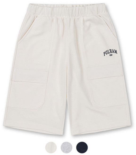 폴햄키즈 폴햄키즈 시그니처 공용 저중량 더블니트 카고 5부 숏츠_PKE2PT3011